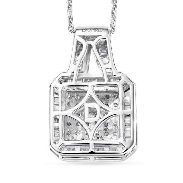 D'Joy Wei&szlig;er Diamant Schmuckset ca. 50 cm 925 Silber rhodiniert ca. 1,00 ct. image number 4