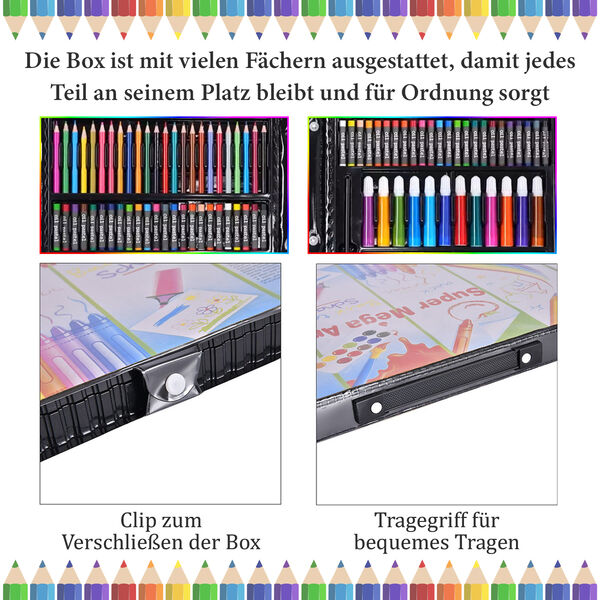 Super Mega Kunstset mit 168 Teilen image number 7