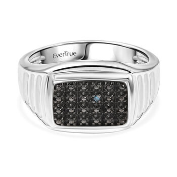 EVER TRUE Blauer Diamant Ring Nickelfreies Messing (Gr&ouml;&szlig;e 20.00) ca. 0,00 ct