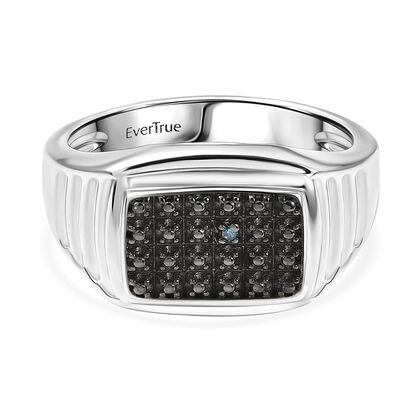 EVER TRUE Blauer Diamant Ring Nickelfreies Messing (Gr&ouml;&szlig;e 20.00) ca. 0,00 ct