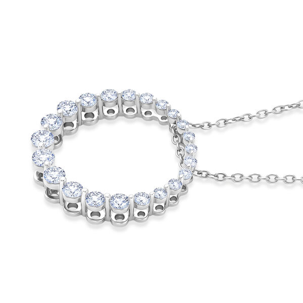 LUXURIANT DIAMOND - Lab Grown Diamant SI-GH SGL zertifiziert Schmuckset ca. 50 cm 925 Silber Rhodiniert ca. 1,00 ct. image number 3
