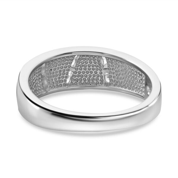 Simulierter blauer Opal und Zirkonia-Ring image number 5