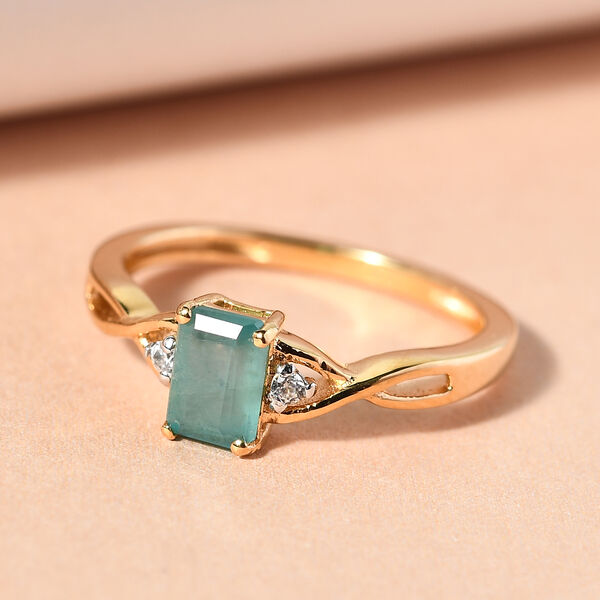 Nat&uuml;rlicher Grandidierit und Zirkon-Ring - 0,62 ct. image number 2