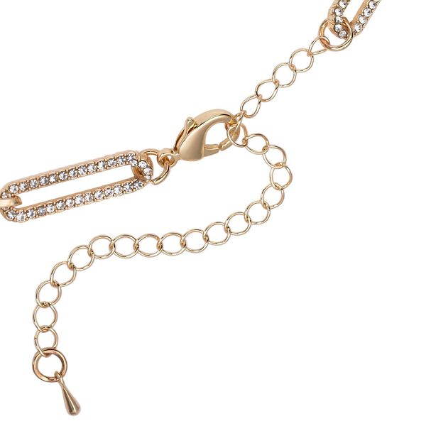 Wei&szlig;e Kristall-Halskette, 45 cm - 12,50 ct. image number 5