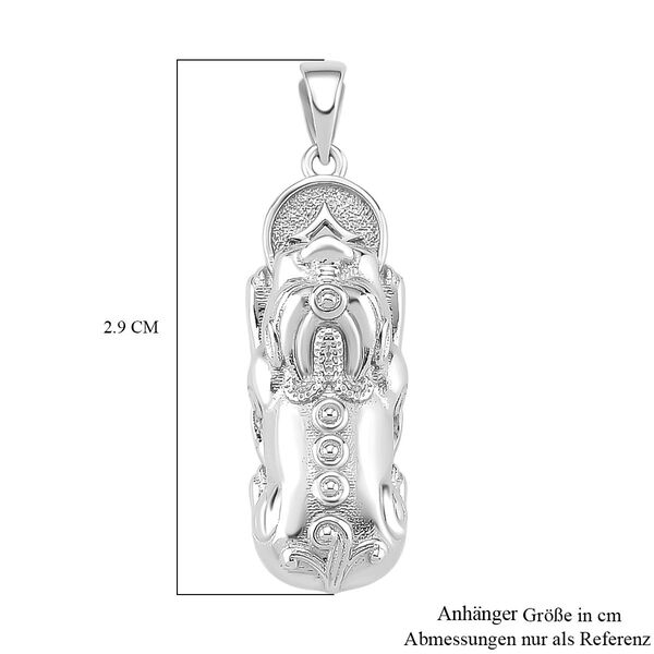 Pixiu mit M&uuml;nzmotiv Anh&auml;nger in 950 Platin, 4,43g image number 6