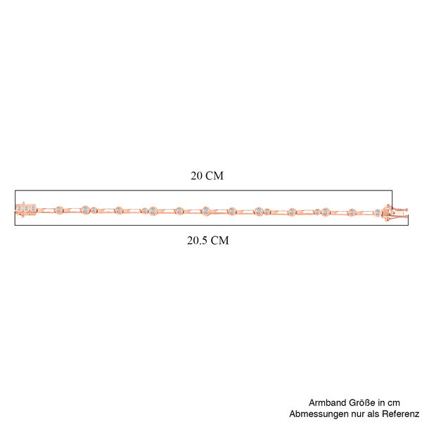 EverTrue 19cm Armband mit Diamantakzenten in Ros&eacute;goldton image number 5
