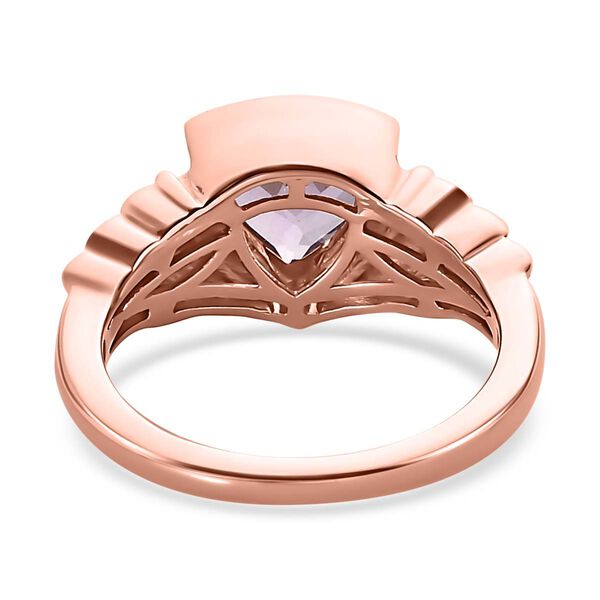 2er Set - Rose De France Amethyst Ring und Ohrstecker im Schmuckset, 925 Silber ros&eacute;vergoldet ca. 3.66 ct image number 5