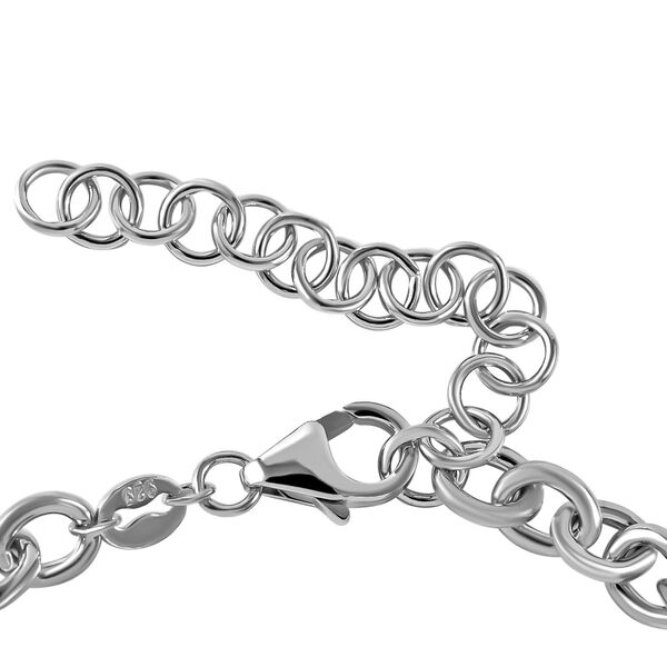 Lustro Stella Wei&szlig;er Zirkonia Armband ca. 20 cm + 5 cm Extender, 925 Silber rhodiniert image number 3