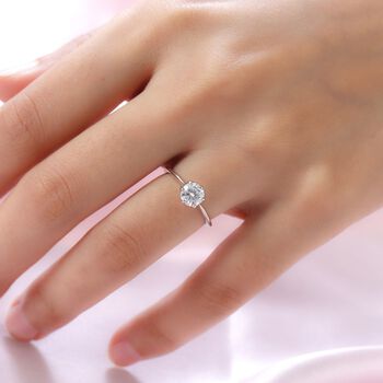 Moissanit Ring - 0,75 ct.