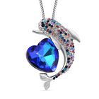 Blauer Magie Farbe Kristall Blauer Magie Farbe Kristall, Kunststoff Perle Anhänger mit Kette