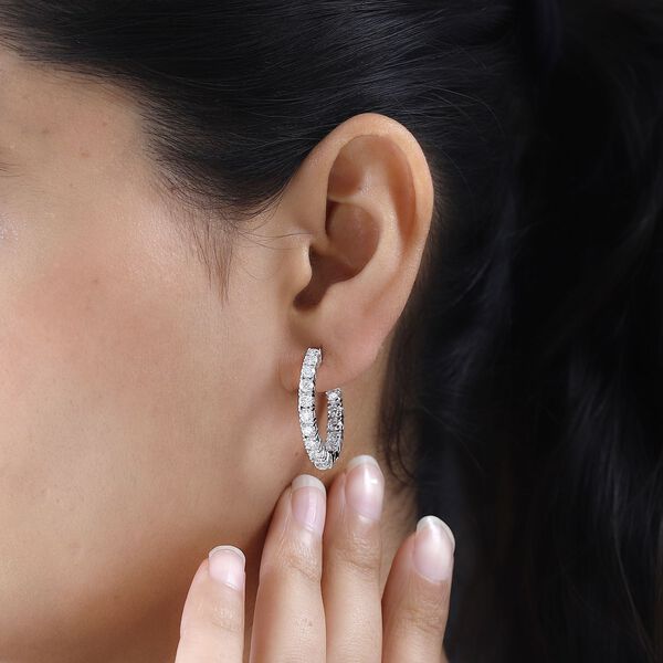 EF Moissanit Inside-Out-Creolen - 3,85 ct. image number 6