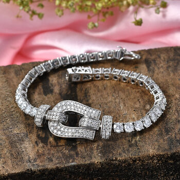 D'Joy Moissanit Armband ca. 19 cm 925 Silber Rhodiniert ca. 6,39 ct.