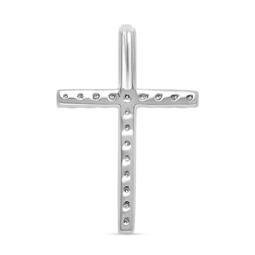 LUXURIANT DIAMOND- SI Labor Diamant Anhänger, 925 Silber platiniert - 0,50 ct. image number 4