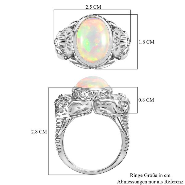 AA Natürlicher, äthiopischer Welo Opal Ring - 4,18 ct. image number 6