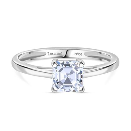 LUXURIANT DIAMOND - Lab Grown Diamant D-IF IGI zertifiziert Ring 950 Platin (Gr&ouml;&szlig;e 17.00) ca. 1.00 ct