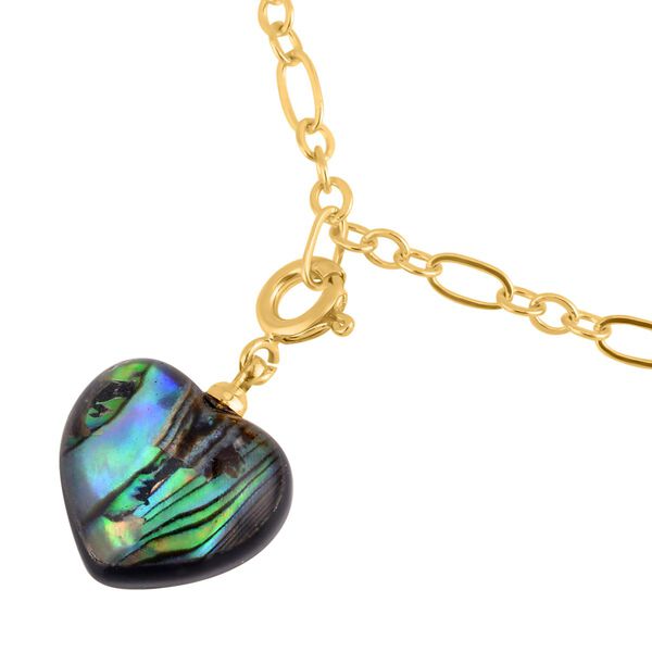 Abalone Muschel Schmuckset in Goldton - 24,50 ct. image number 4