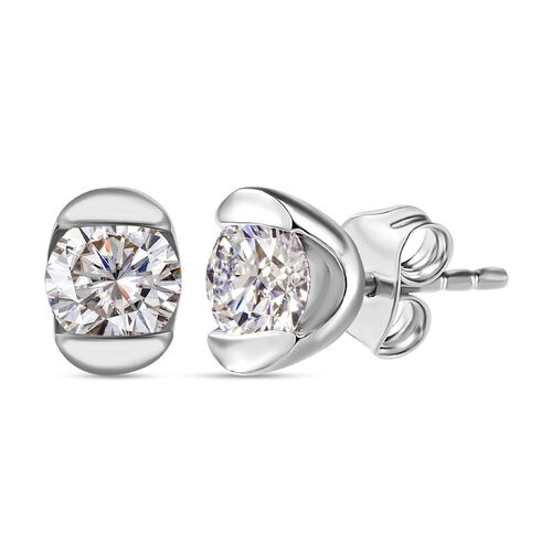 Moissanit Ohrringe, ca. 0,88 ct. image number 0