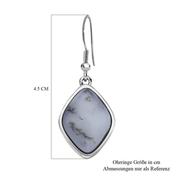 Dendritischer Achat Ohrringe, 316L Edelstahl , ca. 36.00 ct image number 5