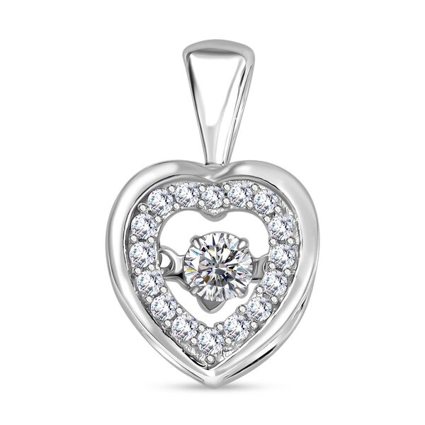 Moissanit Herz Anhänger - 0,39 ct. image number 0