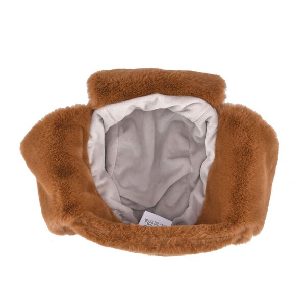 Kunstpelz Trapperm&uuml;tze mit Ohrenklappen, Braun image number 7