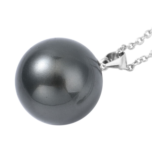 2er-Set- Tahiti Muschelkernperlen 50cm Halskette und Ohrstecker - 223,50 ct. image number 4