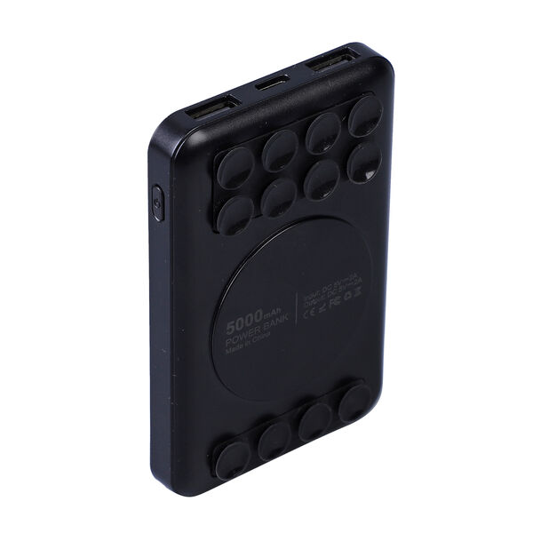 Kabellose Powerbank 5000 mAh, Gr&ouml;&szlig;e 10x6,3x1,7 cm, Schwarz image number 5