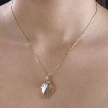 J Francis gefertigt mit SWAROVSKI- Goldener Schatten Swarovski Kristall Anh&auml;nger