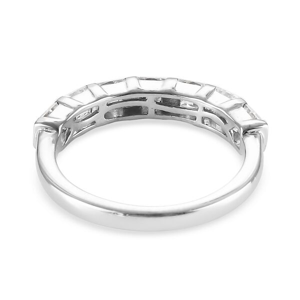 LUSTRO STELLA Hergestellt mit ZIRKONIA Band Ring 925 Silber Platin-&Uuml;berzug (Gr&ouml;&szlig;e 16.00) ca. 2,02 ct image number 5