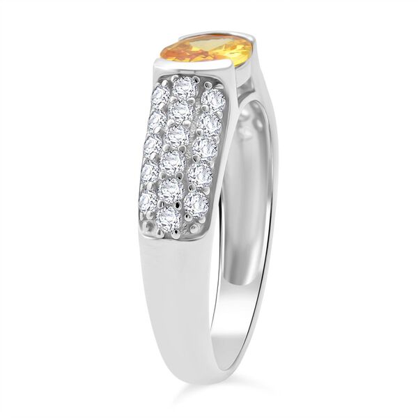 Lustro Stella gelber und wei&szlig;er Zirkonia Ring image number 4