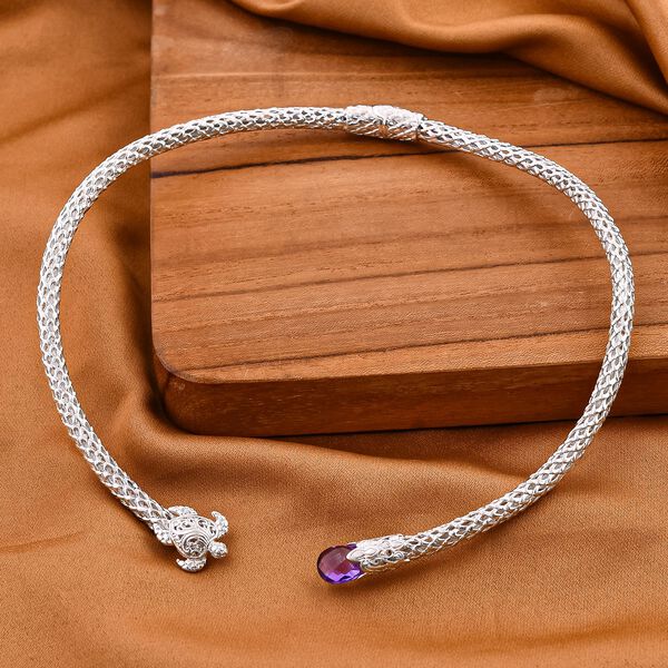 Royal Bali Kollektion- Afrikanische Amethyst-Halskette, 50 cm - 7 ct. image number 7