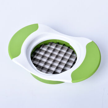 Obstschneider, Gr&ouml;&szlig;e 18,6x12x2,5 cm, Wei&szlig; und Gr&uuml;n