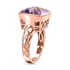 AA Rose De France Amethyst Ring, 925 Silber Roségold Vermeil (Größe 17.00) ca. 7.18 ct image number 4
