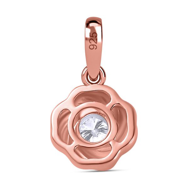 Moissanit Schmuckset, 925 Silber 750 Roségold Vermeil - 0,75 ct. image number 6