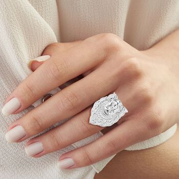 Royal Bali Kollektion- Ring mit Bali-Prinzessinnen-Motiv