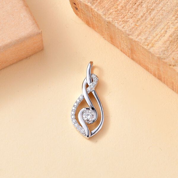 Moissanit Anhänger, ca. 0.60 ct. image number 1