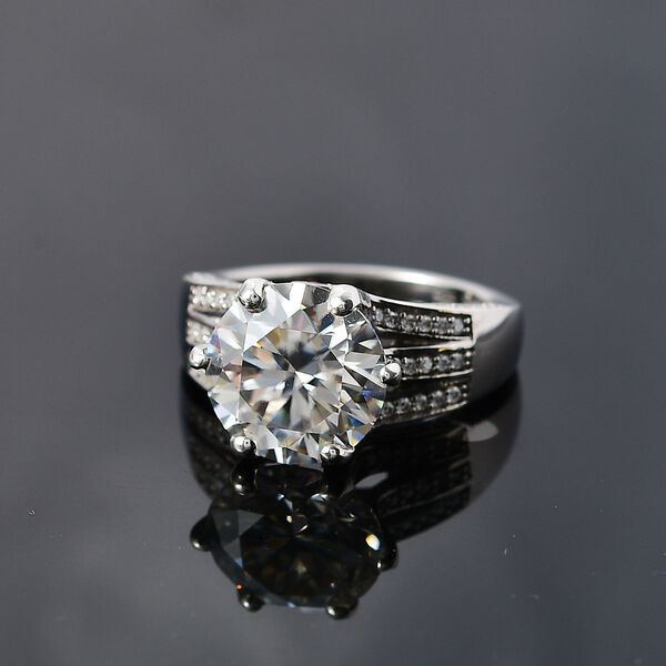 Moissanit und afrikanischer Rubin-Ring - 5,57 ct. image number 10