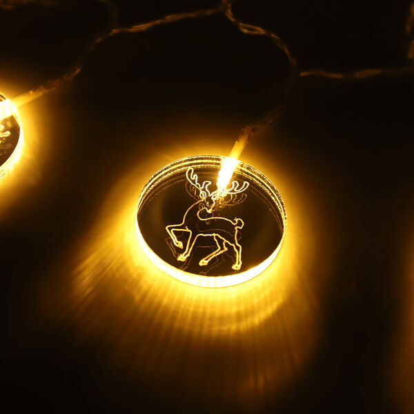 Lichterkette mit Rentieren image number 3
