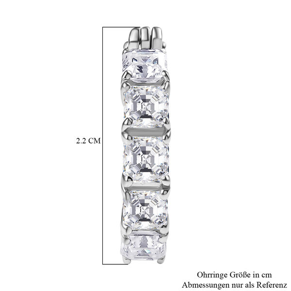 Moissanit Ohrringe, 925 Silber rhodiniert - 3,49 ct. image number 5