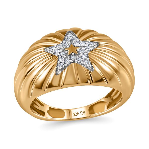 GP Celestial Dream Kollektion- Diamant und blauer Saphir-Ring - 0,12 ct. image number 4