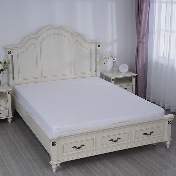 SERENITY NIGHT - Bambus-Matratzenschoner, antibakteriell, wasserdicht, 140x200 cm image number 2