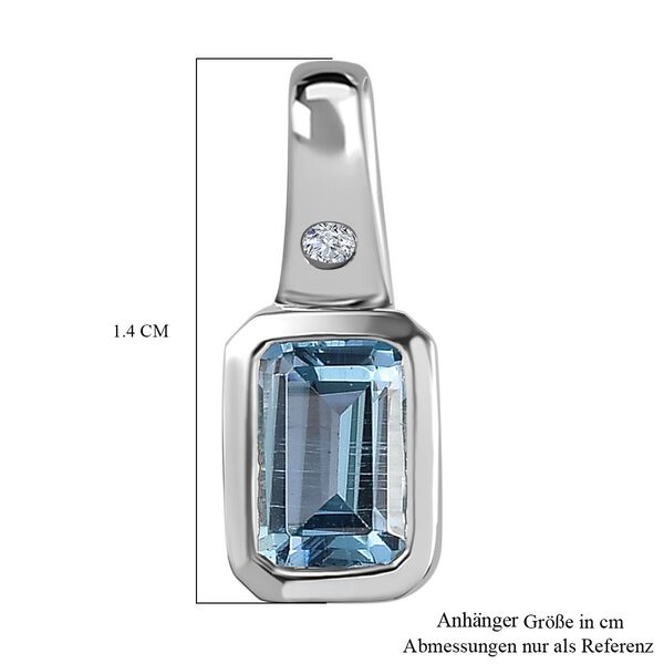 AAA Aquamarin Anh&auml;nger, ca. 0,56 ct. image number 6
