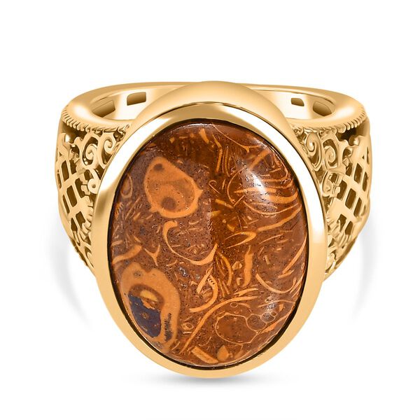 Skript Stein Ring Messing (Größe 16.00) ca. 10,46 ct image number 0