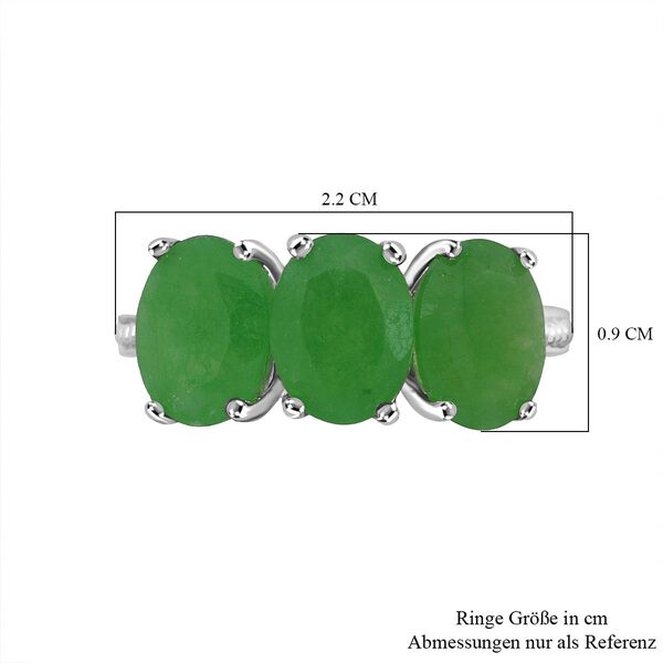 Grüner Jade Ring - 3,51 ct. image number 6