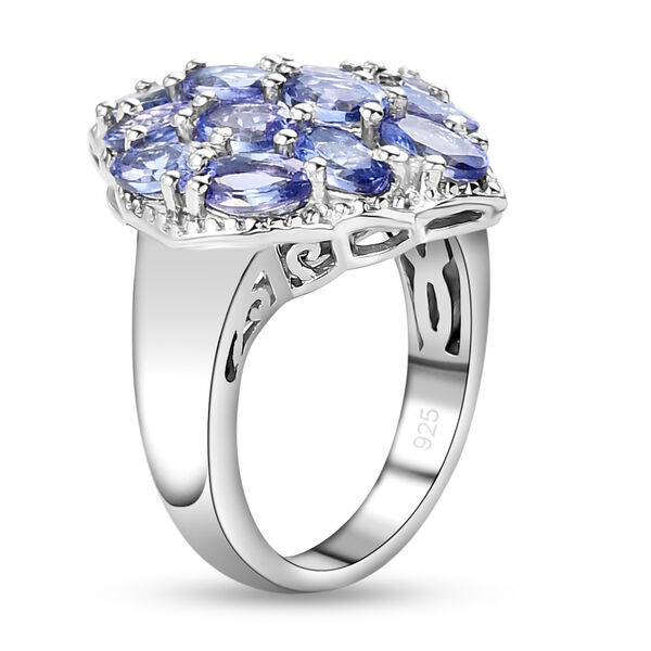 Tansanit-Ring, 925 Silber platiniert  ca. 2,76 ct image number 5