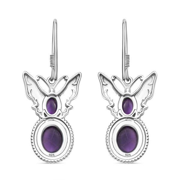 D joy AAA Afrikanischer Amethyst Ohrringe 925 Silber rhodiniert ca. 4.94 ct image number 5