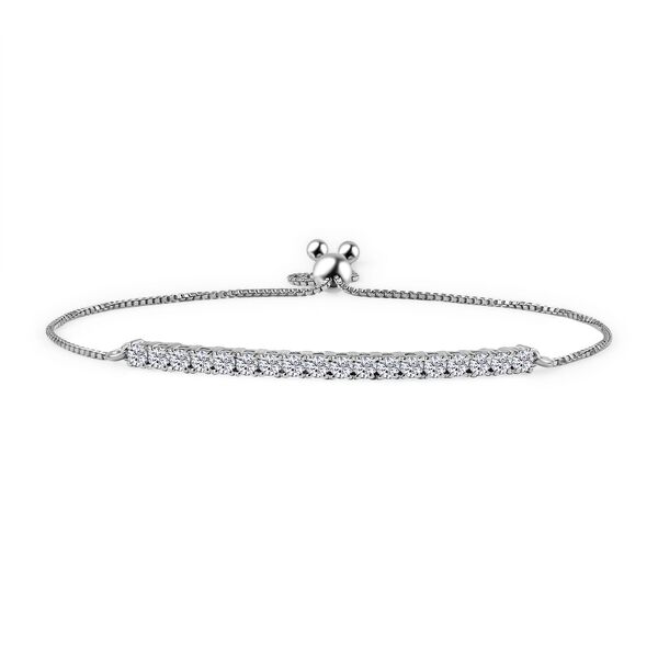LUXURIANT SI-GH Labor Diamant 20cm Armband, 925 Silber rhodiniert - 1 ct. image number 0