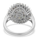 Alexandrit und Zirkon Ring 925 Silber platiniert  ca. 1,95 ct image number 5