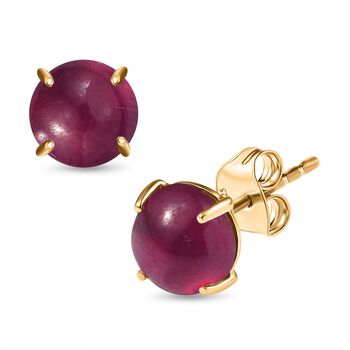 AAA Afrikanische Rubin Ohrringe in 375 Gold - 6,2 ct.