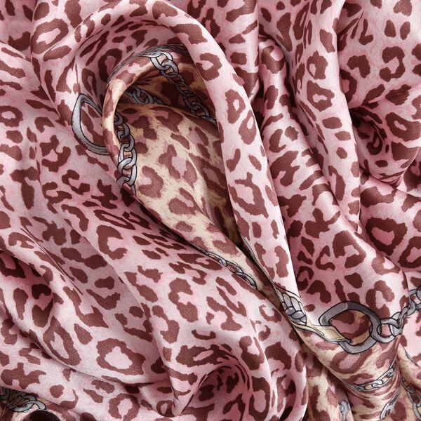 LA MAREY Maulbeer-Seidenschal, Leopard image number 4