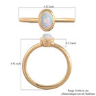 Natürlicher Äthiopischer Opal Ring 925 Silber vergoldet  ca. 0,43 ct image number 6